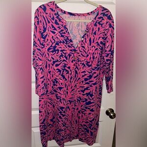 Lilly Pulitzer Alessia Coral Dress Size XL